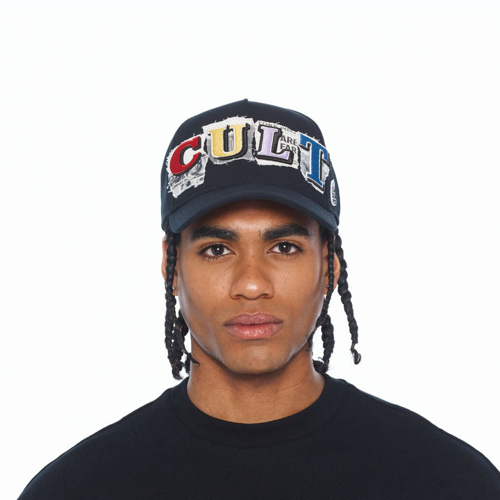 Cult of Individuality Newsprint A Frame Trucker Hat
