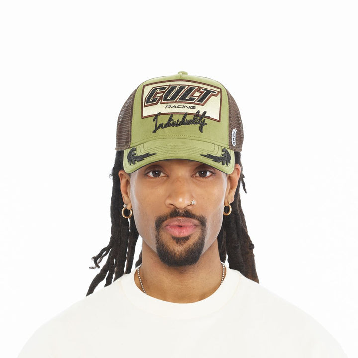 Cult of Individuality Racing Mesh Back Trucker Hat