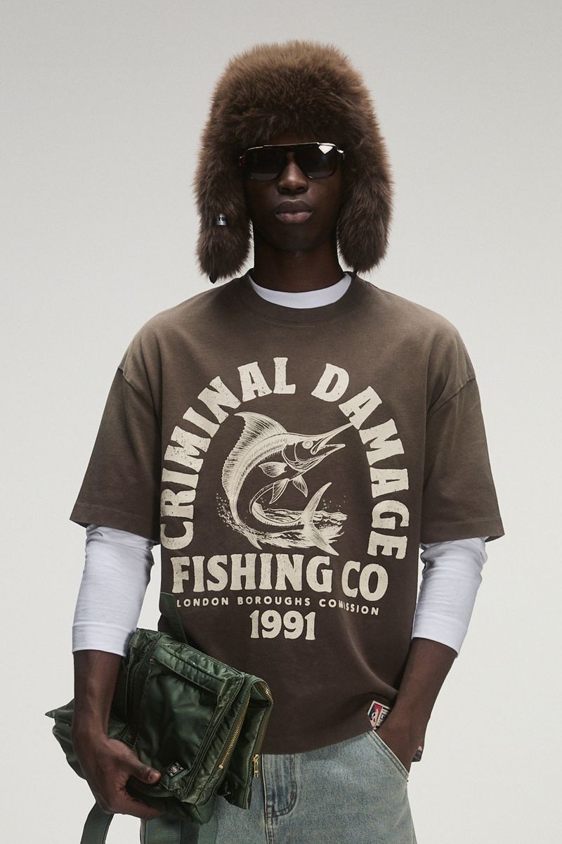 Criminal Damage Fishing Company Tee