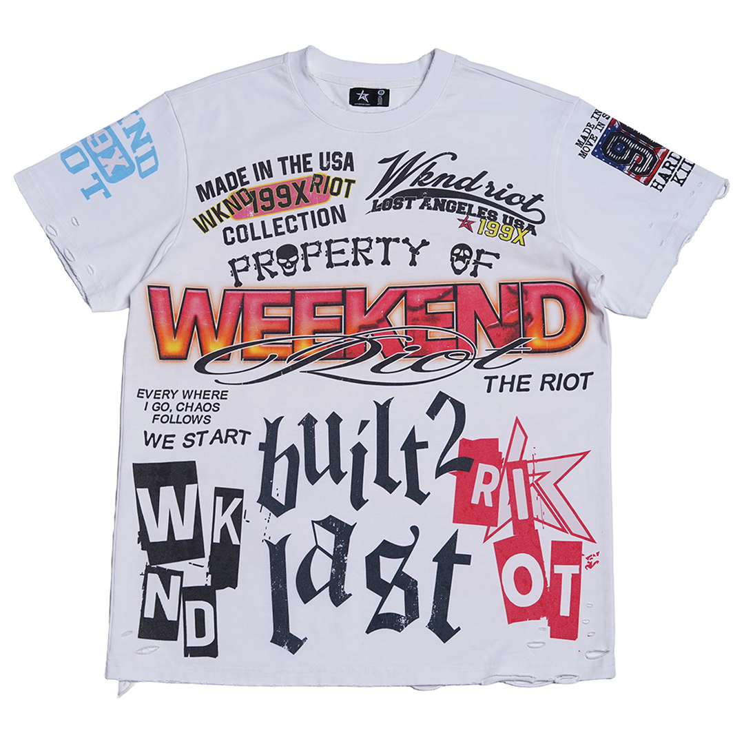Wknd Riot Built 2 Last Tee