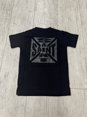 Little Kids' Fwrd Denim Saint Rhinestone Tee