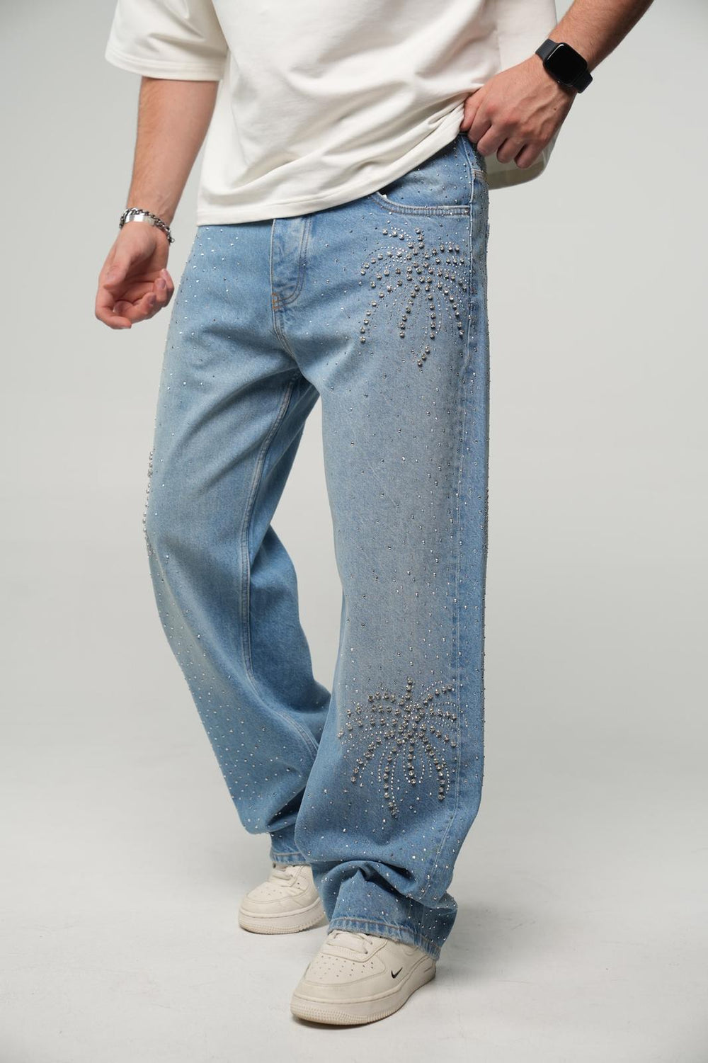 2Y Premium 2Y Premium Rhinestone Jean - Men's Apparel - View 2