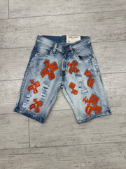 Kids' Fwrd Denim Emb Denim Short