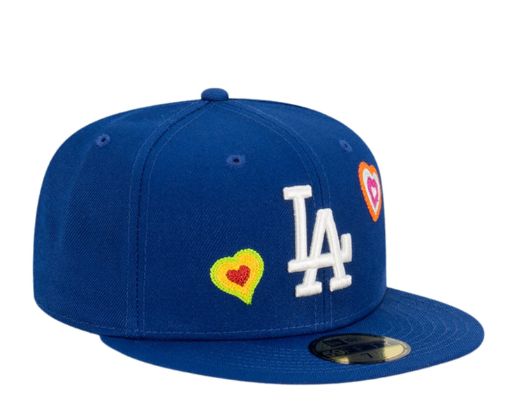 New Era Los Angeles Dodgers Chain Stitch Heart Fitted Hat
