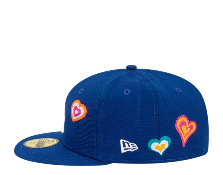 New Era Los Angeles Dodgers Chain Stitch Heart Fitted Hat