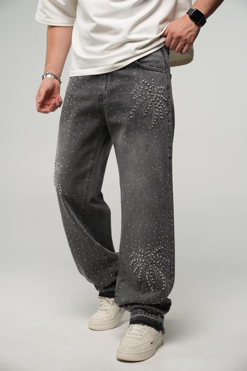 2Y Premium 2Y Premium Rhinestone Jean - Men's Apparel - View 2