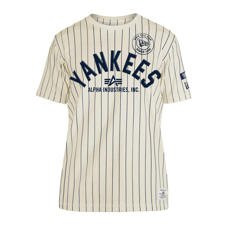 New Era Men's x Alpha Industries Yankees T-Shirt in Black - Size Medium