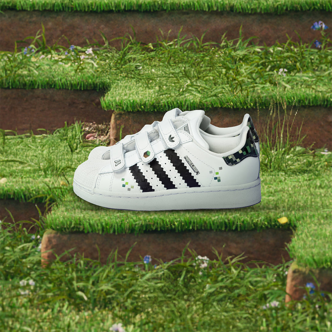 Kids' Adidas Superstar II x Minecraft Shoes – SOLE PLAY