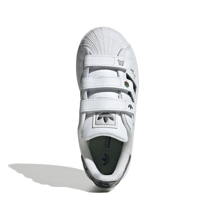 ひさ2 adidas Superstar II x Minecraft Shoes Kids - White | Free