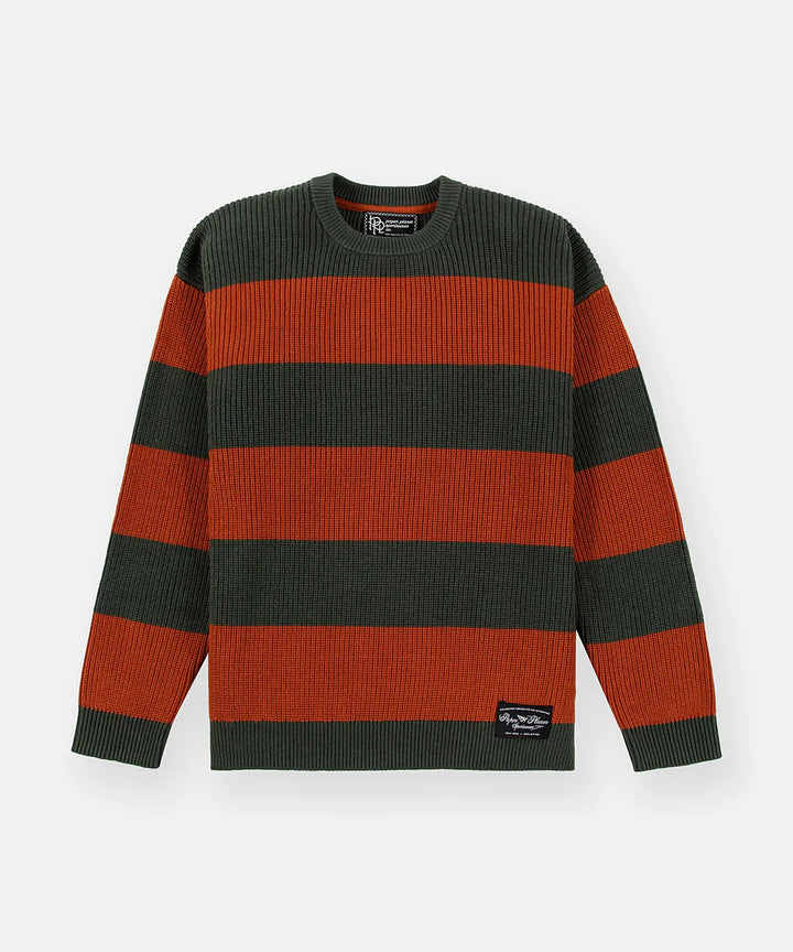 Paper Planes Striped Crewneck Sweater