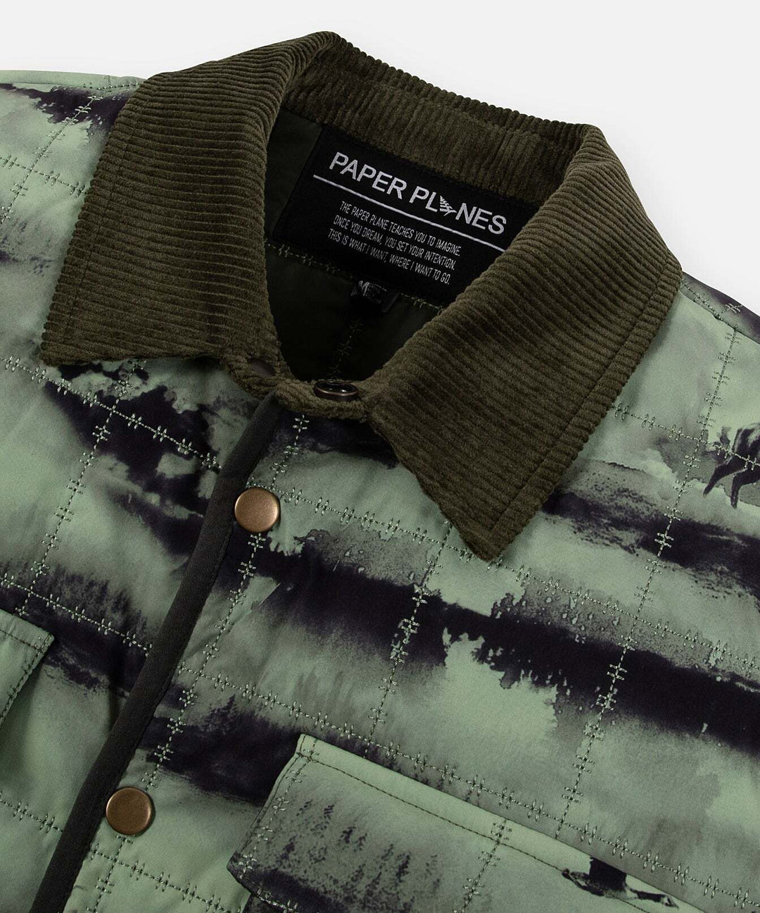 Paper Planes Into The Wild Quilted Shirt Jacket