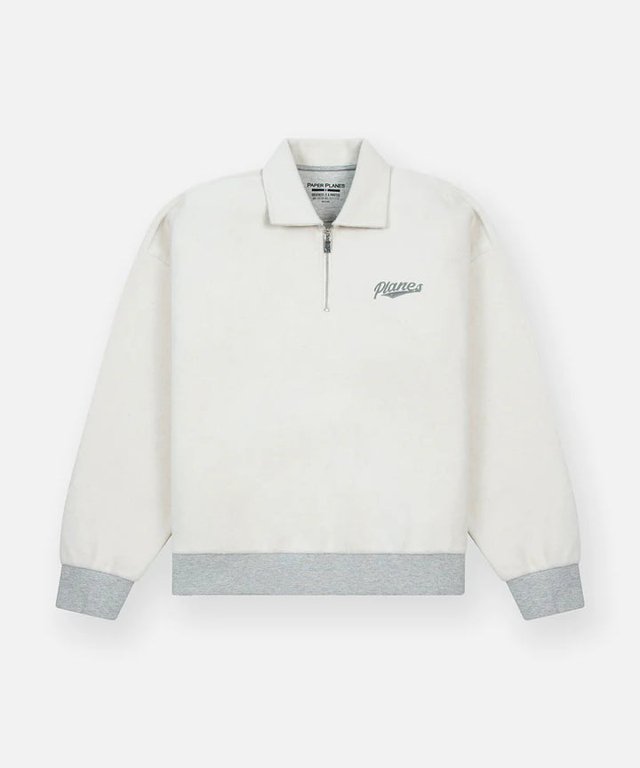 Paper Planes Reverse Fleece Half Zip Pullover