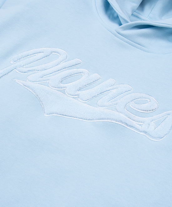 Paper Planes Script Fur Oversized Hoodie