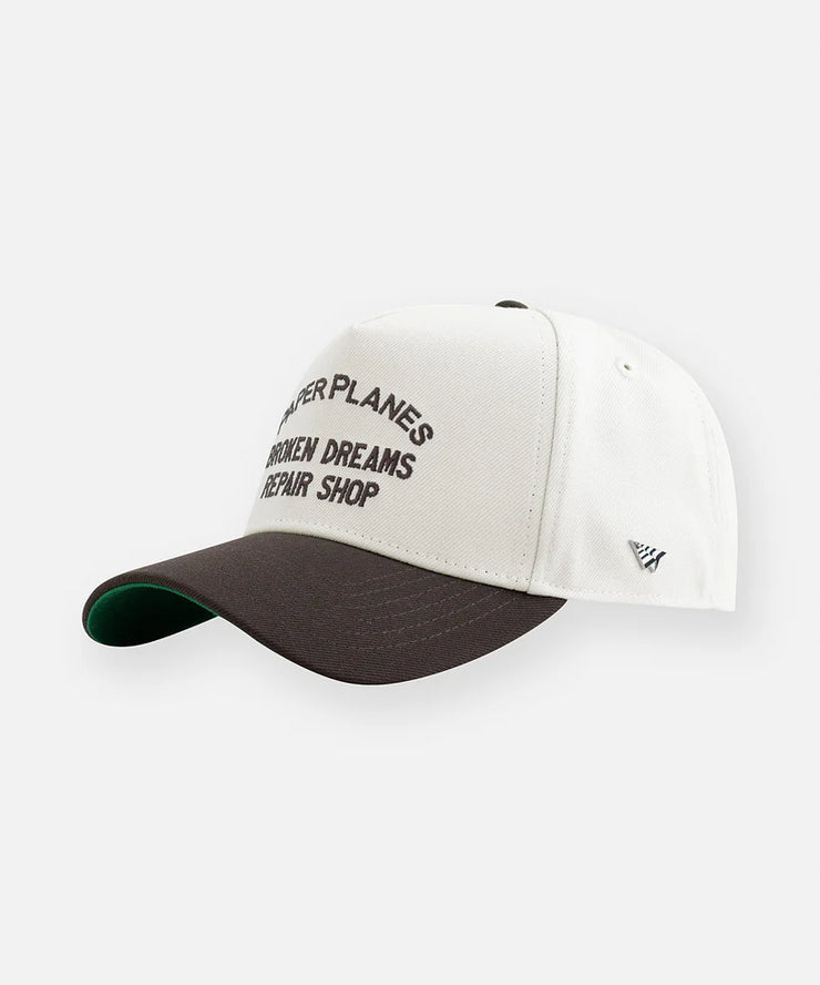 Paper Planes Repair Shop A-Frame Snapback Hat