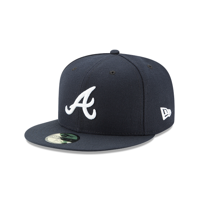 New Era Atlanta Braves MLB Authentic Collection 59FIFTY On-Field Road Fitted Hat