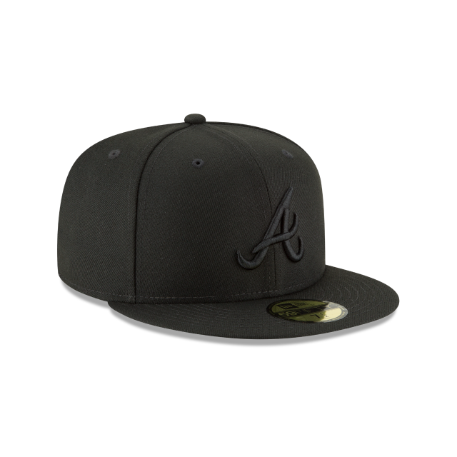 New Era Atlanta Braves MLB Blackout Basic 59FIFTY Fitted Hat