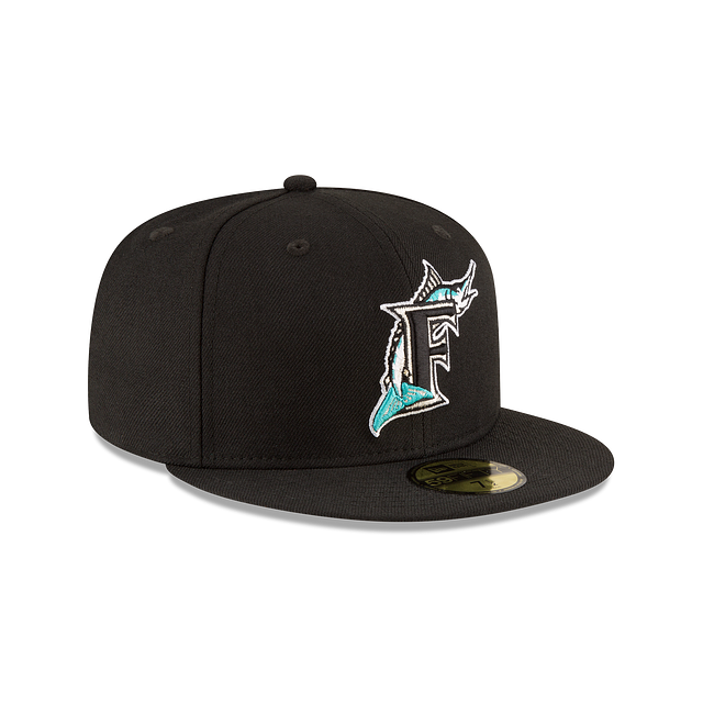 New Era Florida Marlins MLB World Series Black Wool 59FIFTY Fitted Hat