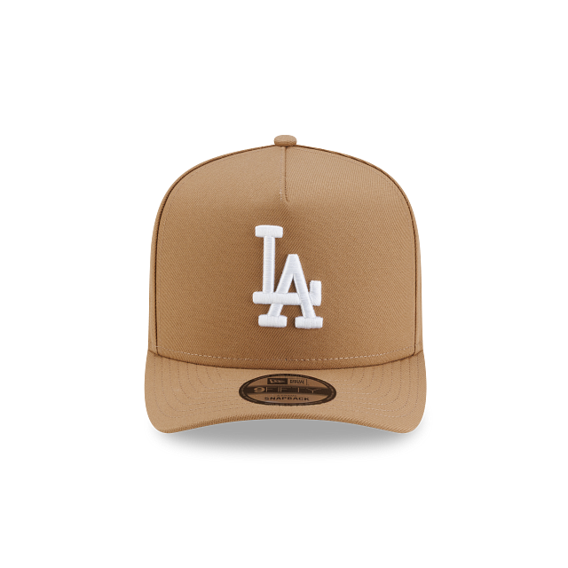 New Era Los Angeles Dodgers Basic Khaki 9Fifty A-Frame Snapback