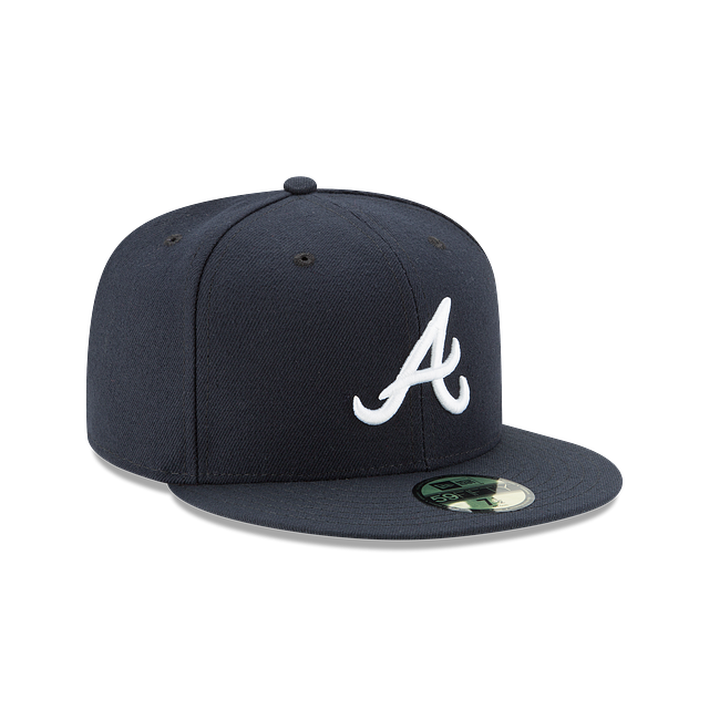 New Era Atlanta Braves MLB Authentic Collection 59FIFTY On-Field Road Fitted Hat