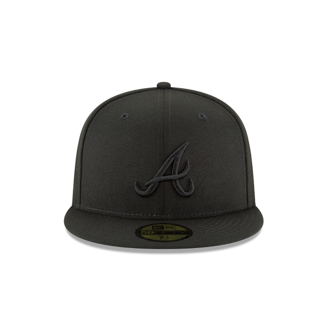 New Era Atlanta Braves MLB Blackout Basic 59FIFTY Fitted Hat
