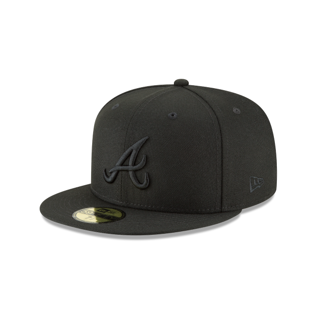 New Era Atlanta Braves MLB Blackout Basic 59FIFTY Fitted Hat