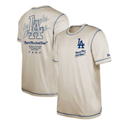Men's Los Angeles Dodgers New Era White Team Split T-Shirt