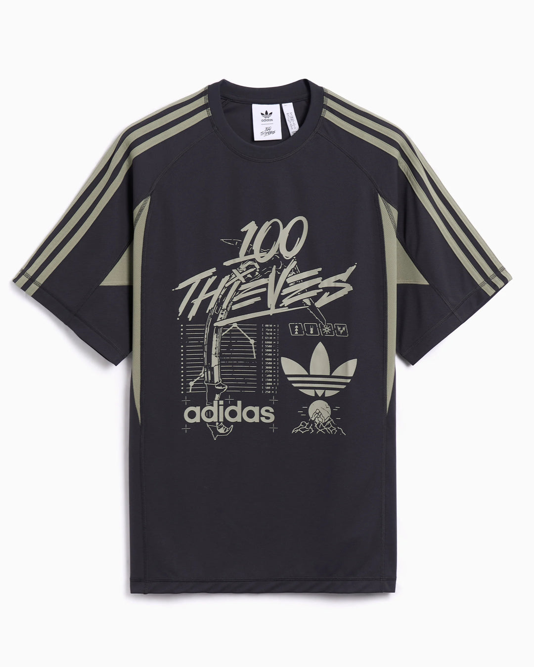 【ADIDAS】×100 Thieves ★ コラボ Tシャツ 100 Thieves x adidas Originals SS'24 T-shirt