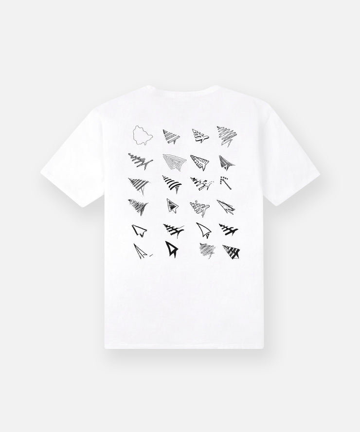 Paper Planes Process Sketched Tee