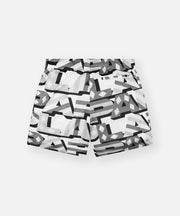 Paper Planes Diamond & Stripes Mesh Short