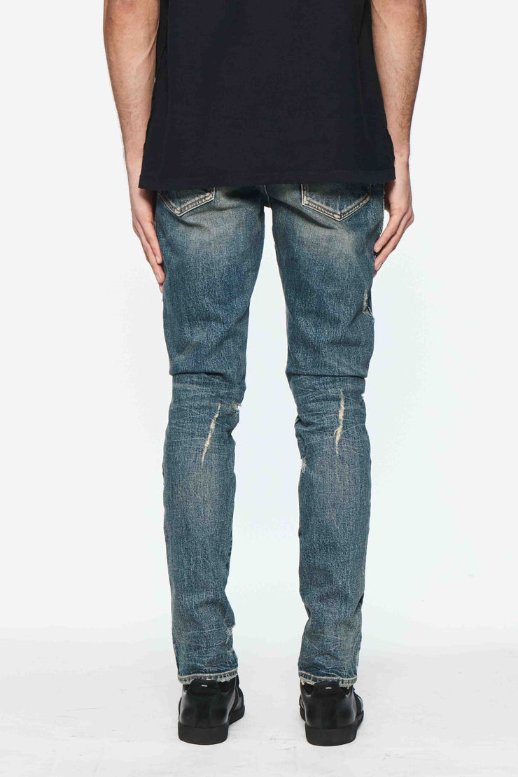 PURPLE BRAND Skinny Shadow Seam Coated Jeans