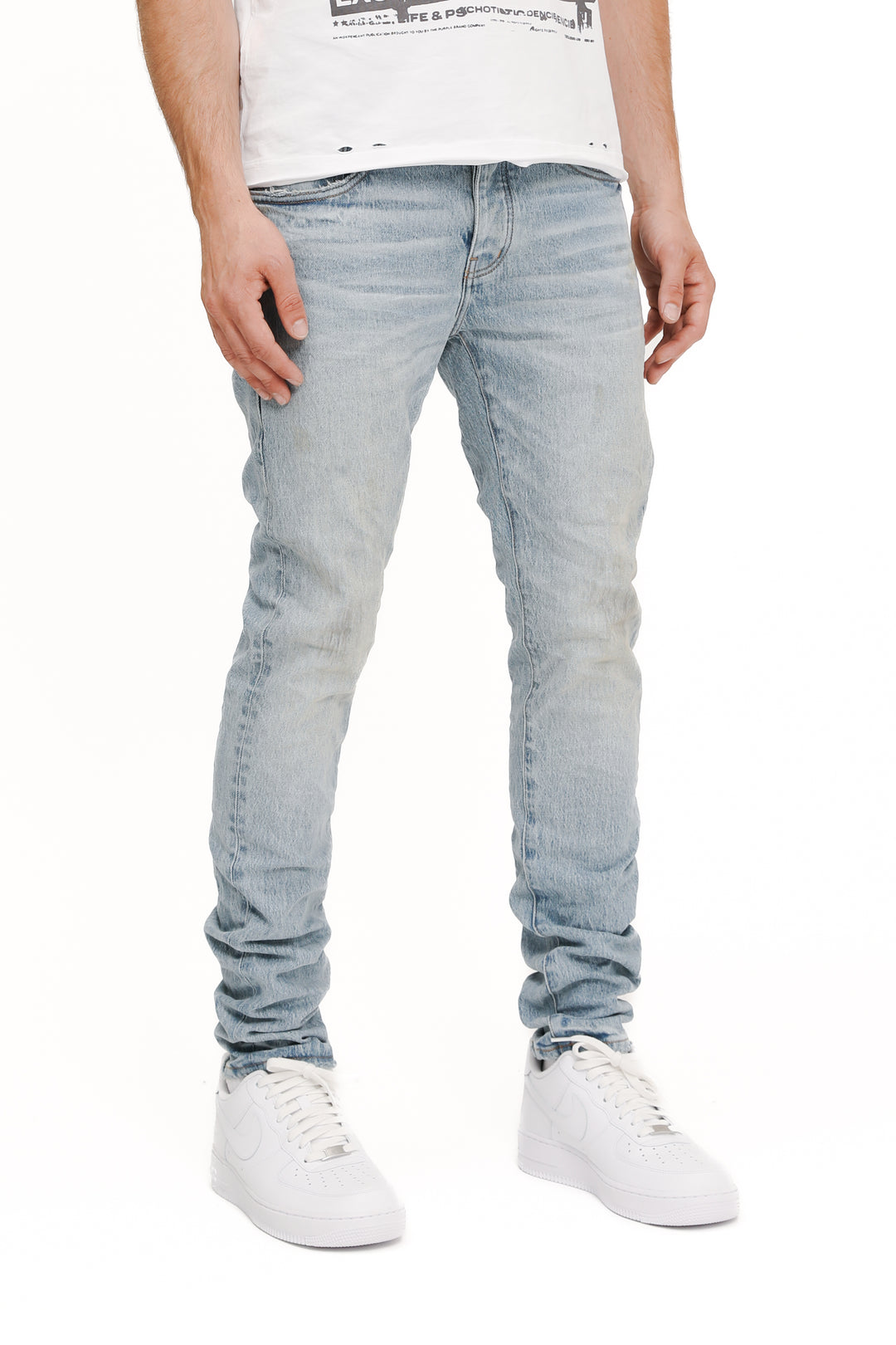 PURPLE BRAND Skinny Sandstone Jeans