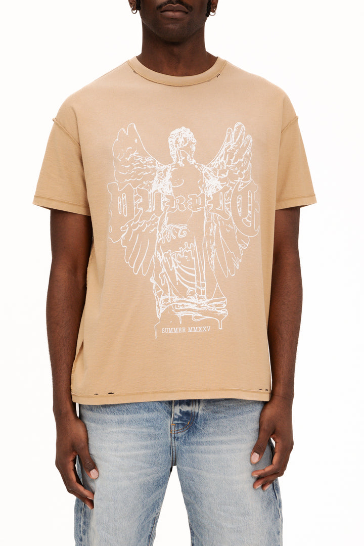 PURPLE BRAND Textured Inside Out Tee