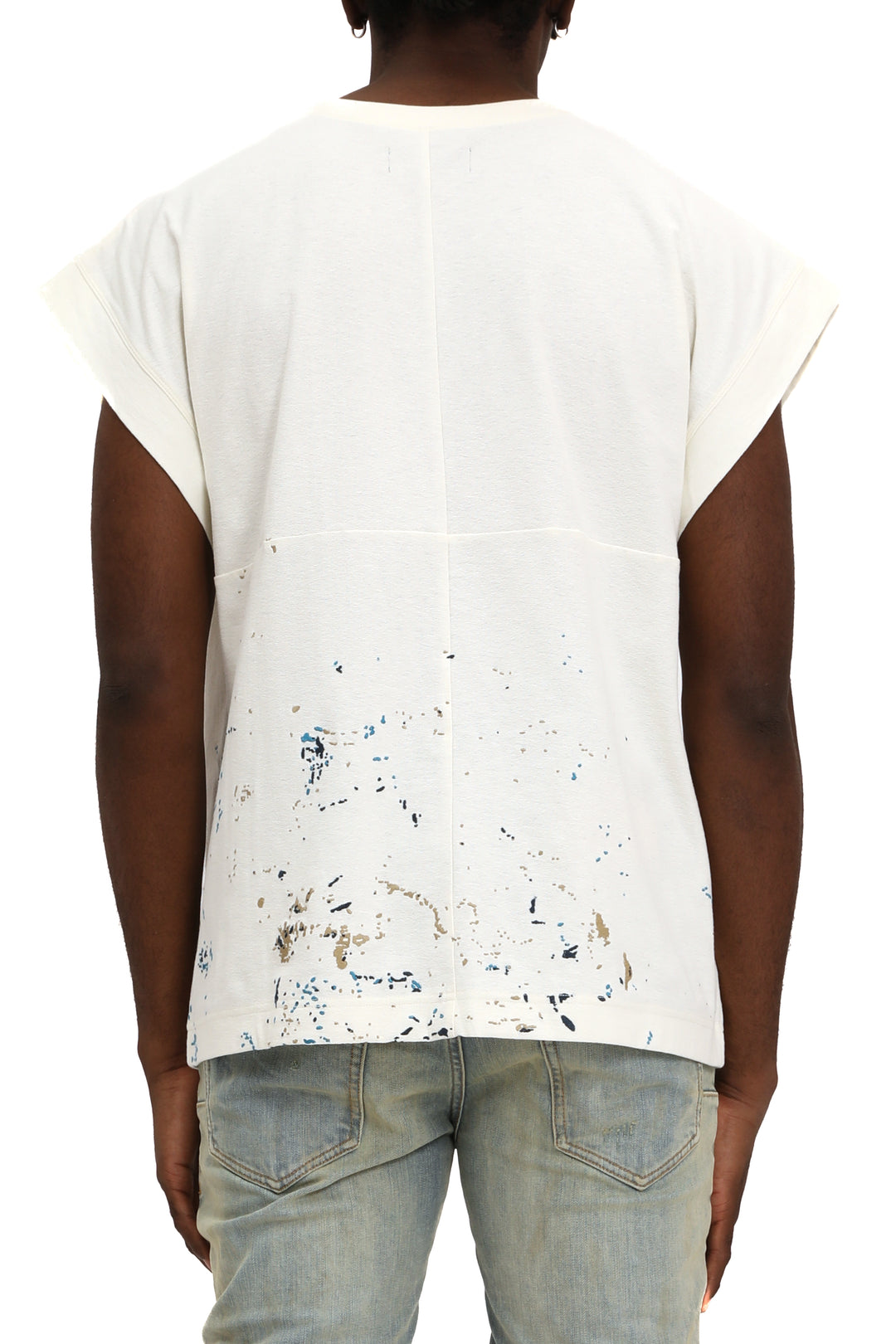 PURPLE BRAND Textured Jersey Slvless Tee