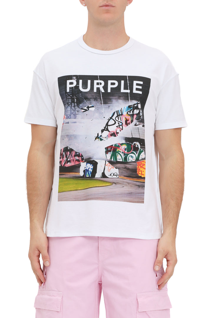 PURPLE BRAND Textured Inside Out Tee