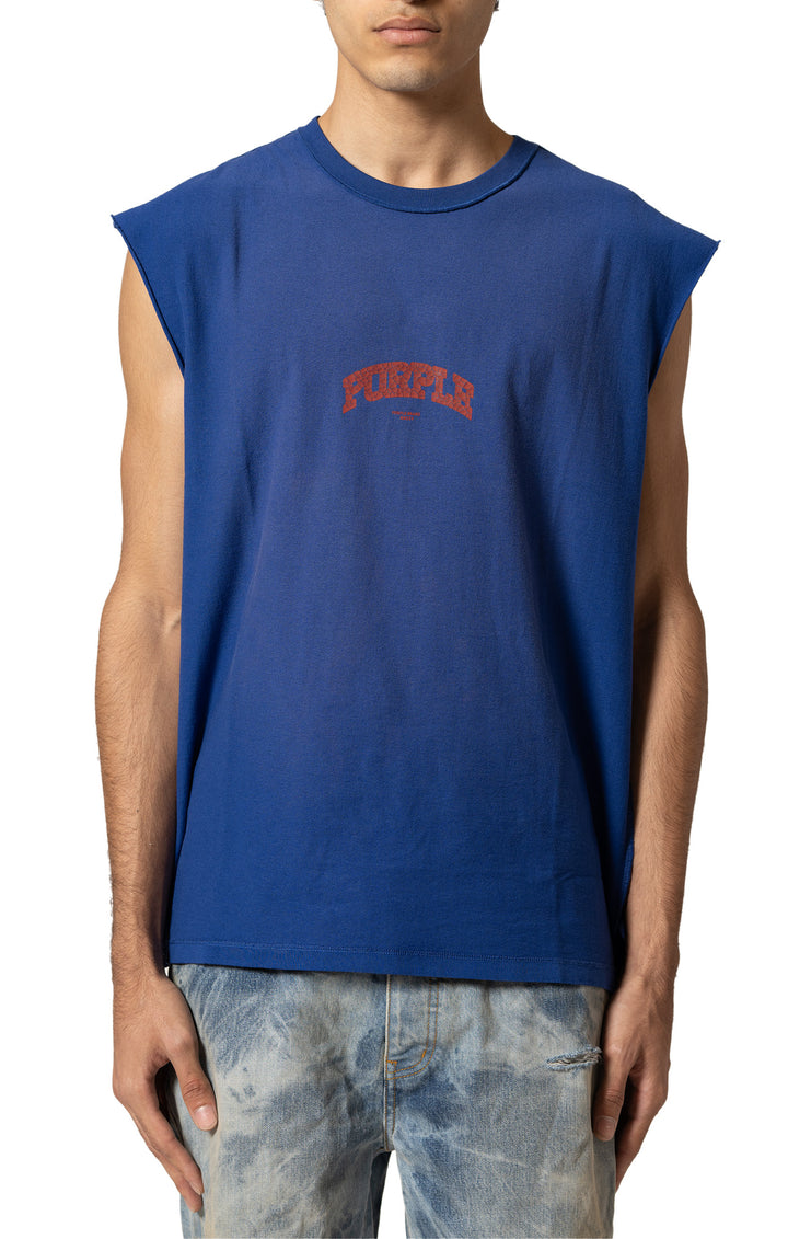 PURPLE BRAND Textured Jersey Sleeveless