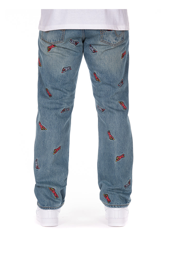 Ice Cream All Caps Jeans (Strawberry Fit)