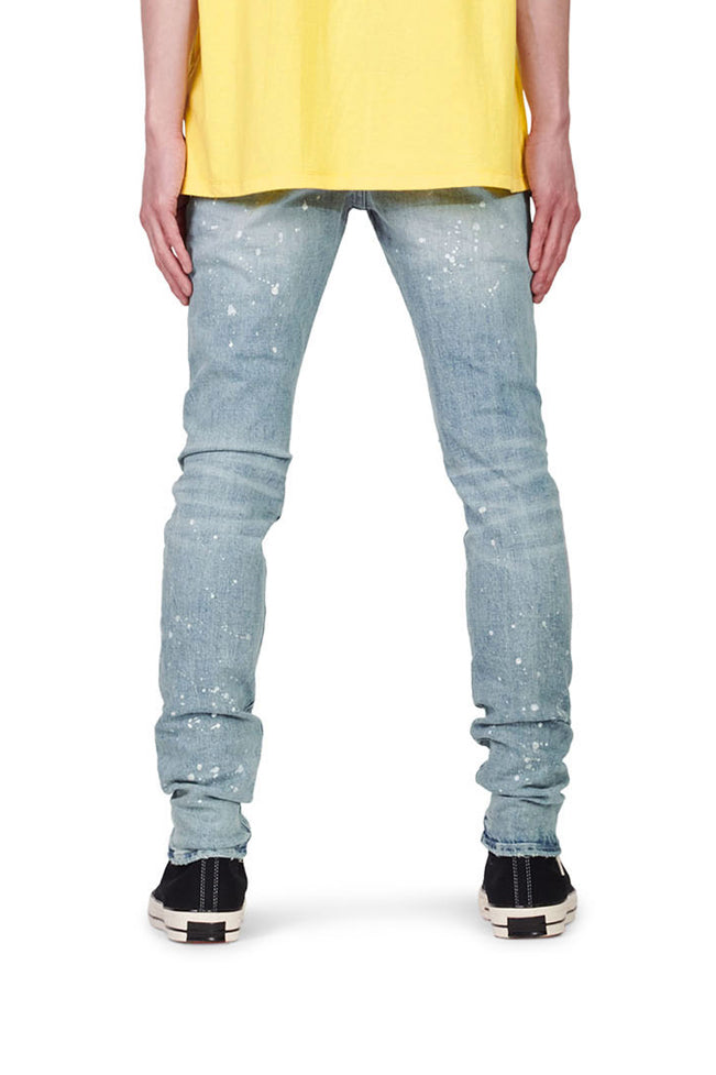 PURPLE BRAND Worn Light Indigo Reflective Jean