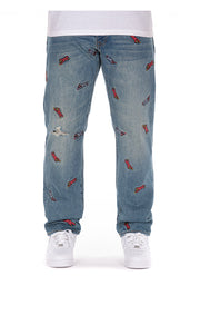 Ice Cream All Caps Jeans (Strawberry Fit)