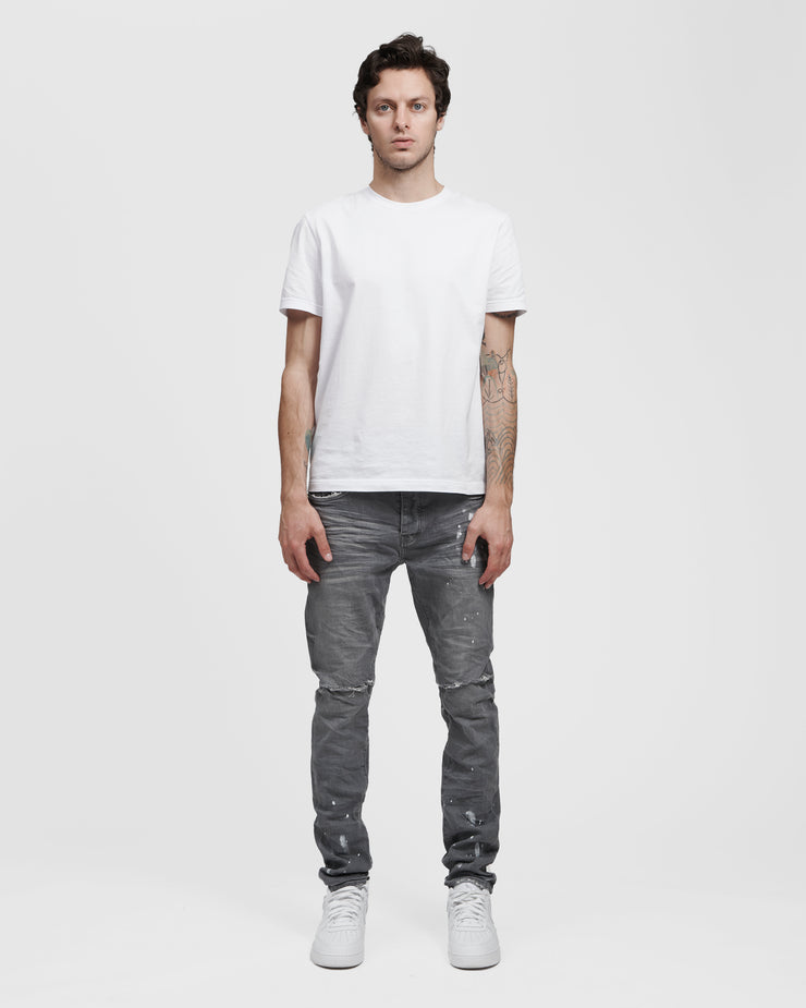 PURPLE BRAND Worn Grey Knee Slit Jeans – SOLE PLAY