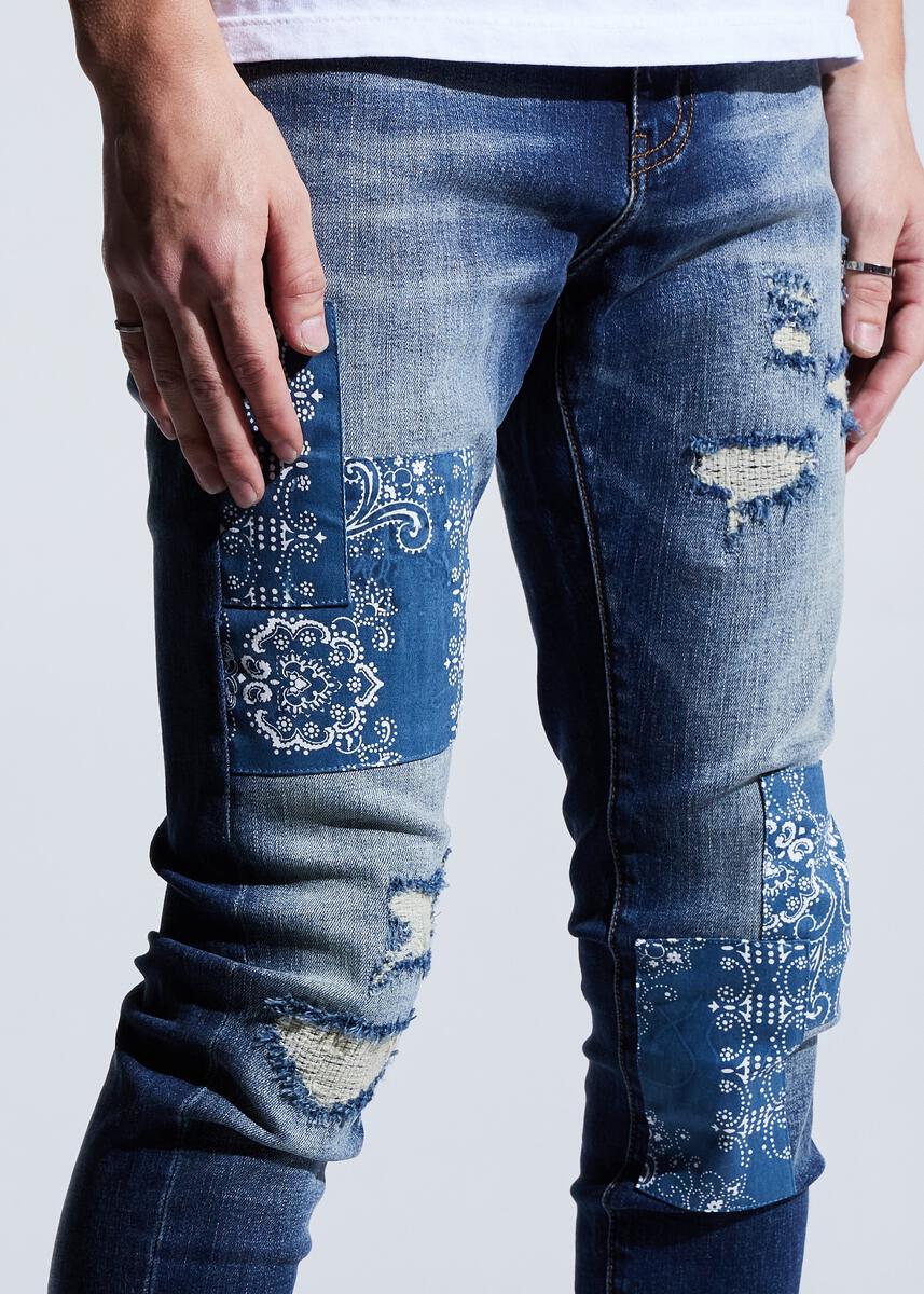 Crysp Denim Charter (Blue Paisley)