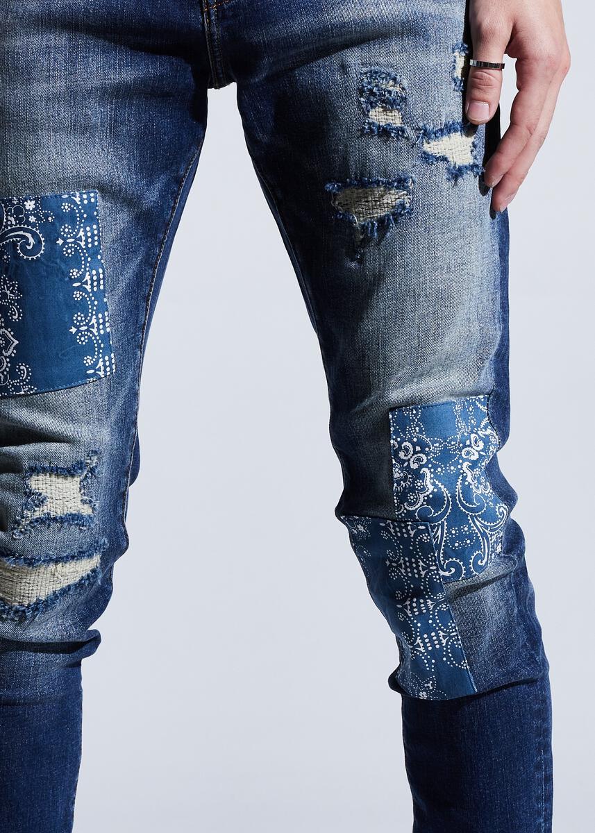 Crysp Denim Charter (Blue Paisley)