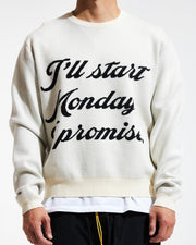 Diet Starts Monday Promise Sweater