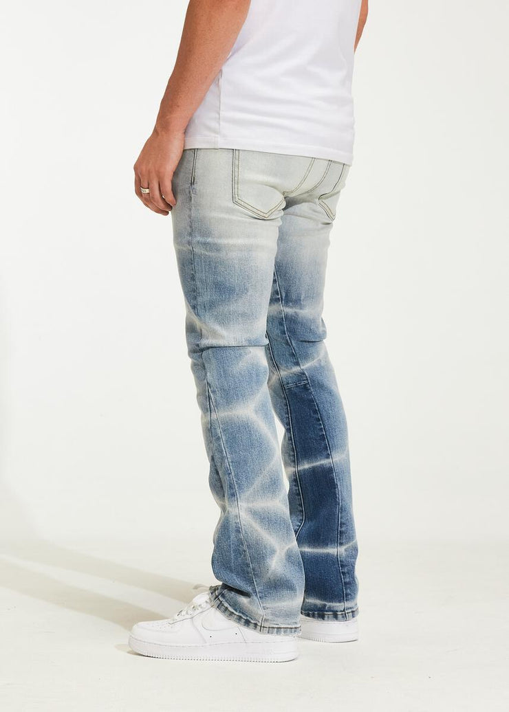 Crysp Denim Arch Marble Stacked Jeans