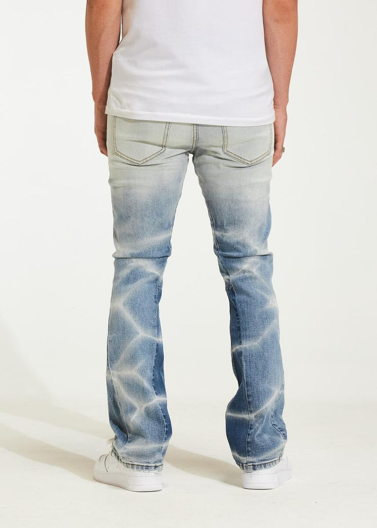 Crysp Denim Arch Marble Stacked Jeans