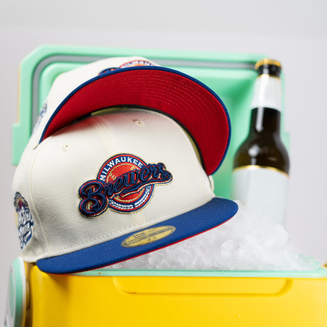 New Era 1 PER PERSON Custom New Era 59Fifty Milwaukee Brewers 2002 All Star Game Fitted Hat - Accessories - View 8