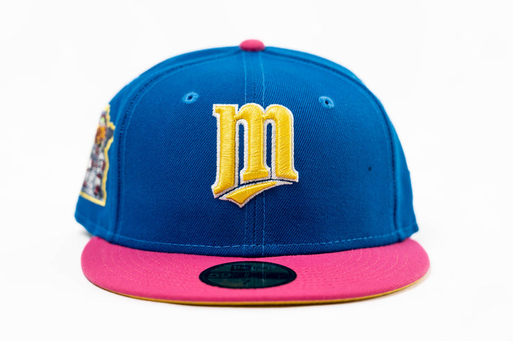 New Era 59Fifty Minnesota Twins Fitted Hat Palette Blue/Beetroot Pink/Yellow