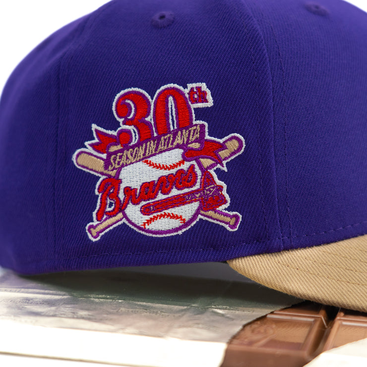 New Era 59FIFTY Atlanta Braves 30th Season Fitted Hat 7 3/4 / True Purple