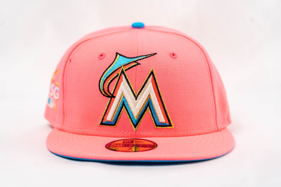 Custom New Era 59Fifty Miami Marlins 2017 All Star Game Fitted Hat — Sole Play Dothan AL