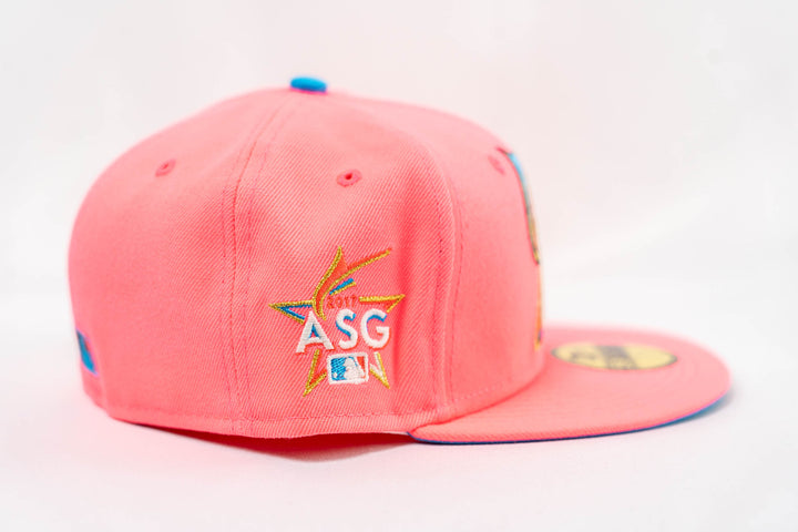 Custom New Era 59Fifty Miami Marlins 2017 All Star Game Fitted Hat — Sole Play Dothan AL