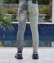 "V67" Olive/Denim Valabasas Jeans